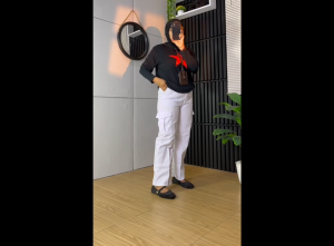 Celana Calana  Cargo Kargo Pants Pant Panjang High Waist Highwaist Bahan Katun Wanita Jumbo Big Size