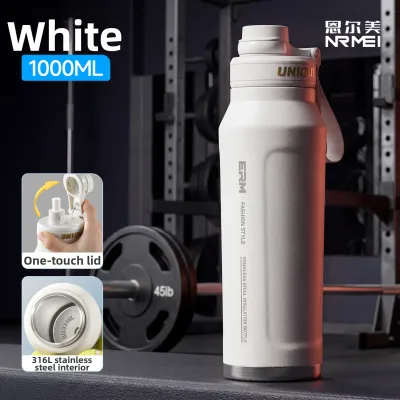 nRMEi | Thermal Large Capacity Sports Water Bottle 1L