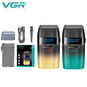 VGR | VGR New Shaver Gradient Color Body High end Hair Trimmer Intelligent Digital Display Shaver High speed Dual blade Shaver V-308