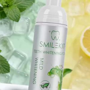 50ml Teeth Cleaning Mousse Fine Foam Tooth Clean Mousse Mint Lemon Flavor Refresher Stain Removal Gentle Mouth Fresh Breath