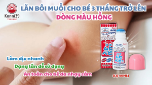 LĂN BÔI MUỖI ĐỐT CHO BÉ 3 THÁNG TRỞ LÊN VÀ BÉ CÓ DA NHẠY CẢM MUHI (LỌ 40ML) - GIẢM SƯNG NGỨA DO MUỖI VÀ CÔN TRÙNG ĐỐT