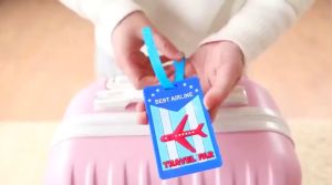 ป้ายห้อยกระเป๋า แท็กติดกระเป๋าเดินทาง ป้ายห้อยกระเป๋า PVC ป้ายติดกระเป๋าเดินทาง สําหรับติดกระเป๋าเดินทาง