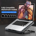 Q100 17inch Gaming Laptop Cooler Fan Led Screen Two USB Port 2600RPM Laptop Cooling Pad Notebook Stand For Laptop fan cooler. 