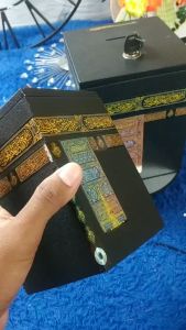 Celengan Miniatur Kabah Kunci Jumbo & Tabungan Replika Kakbah Gembok Premium