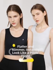 JANEST | Ultra-Thin Ice-Silk Sports Bra Womens Summer Breathable Flat Chest Wrap Chest Wrap Chest Small Exercise Underwear One-Piece