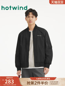 Lightweight Mens Pilot Jacket Top Hotwind Autumn New Arrival Vintage Style Loose Fit Casual Style Long Sleeve Zipper Closure