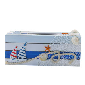 Mediterranean Craft Wooden Star Tissue Box Holder Rectangular Design Home Decorative Accessories from Zhejiang China