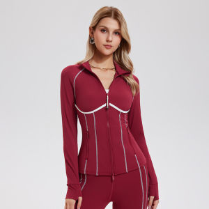 forquee | Slim Fit Fishbone Style Womens Training Jacket