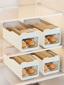 Food Grade Rolling Egg Storage Box Convenient for Fridge Side Door Organizing and Preservation MengMeng Home Brand