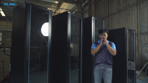 GLINK ตู้แร็ค แบบตั้งพื้น 42U ( ลึก 60 / 80 / 110 ซม./ 800x100x2055 ) รุ่น GC42U80-GC42U60 (พร้อมถาด 1 ใบ พัดลม 1 ชุด)