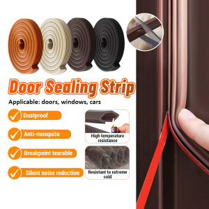 Sealing Strip Door Seam 6M Doors Window Soundproof Seal Strip Mute DIY Cutting Door Draft Stopper Noise Reduction Insect-Proof Waterproof Seal Strip
