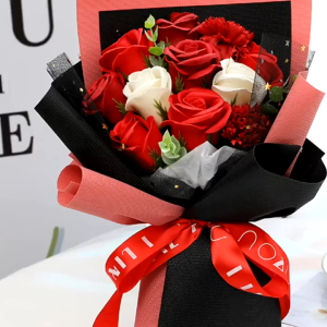 Artificial Rose flowers Bouquet Wedding Decoration Room Party Decor Carnation Soap FlowerGift