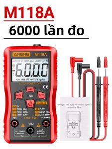 ANENG | ANENG M118A Mini Digital Multimeter 6000 Đếm TRMS 0.5V-600V Điện Áp 20mA-10A Dòng Điện DIY Công Cụ Sửa Chữa Điện Với Phép Đo Điện Dung