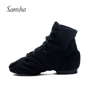 Sansha | High Ankle Canvas Upper Leather Sole Jazz Yoga Contemporary Dance Shoes