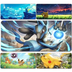Bandai | Pokemon Palkia Gaming Mouse Pad Large Desk Mat 2MM Stitched Edge Non Slip Rubber Base Keyboard Pad Office Laptop Table Decor