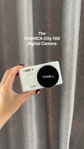Yashica City 100 (DGC100) 13 Megapixel Point & Shoot Digital Camera CMOS Sensor 3x Optical / 4x Digital Zoom 4K Image Video 2.8" LCD Display Max 256GB MicroSD Card Slot 1250mAh Replaceable Battery & YASHICA App Support | Black White | JG Superstore