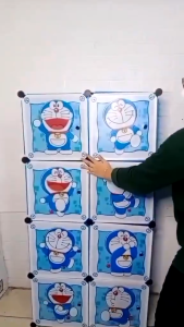 Lemari pakaian plastik/lemari 8 pintu/ lemari plastik pakaian/lemari susun//lemari gantungan baju