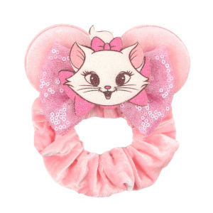 Kawaii Disney Mickey Mouse Ears Headbands For Girls Marie Cat Hairbands Headwear Adults Women Sequined 5" Bows Hair Accessories