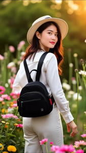 AOLONG Ransel CHAVA 0302# - Ransel Mini Wanita Cantik Elegan Berbahan Parasut Bisa COD