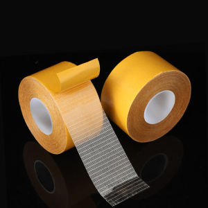 10M 20M Strong Fixation Of Double Sided Cloth Base Tape Translucent Mesh Waterproof Super Traceless Viscosity Carpet Adhesive