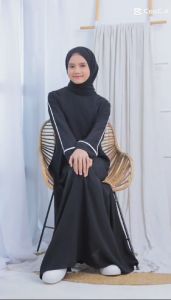 Abaya Turkey Remaja Kekinian usia 6 - 16 tahun Gamis Anak Perempuan Mewah Elegan baju lebaran 2025
