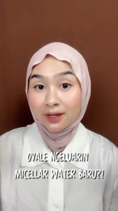 OVALE H2O Micellar Water Glow & Hydrate 300ml - Pembersih Wajah Ringan