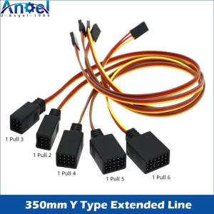 Cáp Dây Dẫn Mở Rộng Loại Y 350mm Dành Cho Xe RC Futaba Jr Servo / Tàu / Máy Bay Trực Thăng - Phụ Kiện Hệ Thống Vô Tuyến