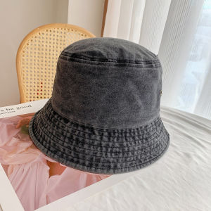 Japanese Style Jean Fisherman Hat Womens Summer Sun-Proof Basin Hat Ins Hong Kong Style Bucket Hat K-style Trendy Early Spring and Autumn Sun Protection