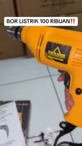 Bisa COD! JLD Mesin bor listrik 10mm bor tangan listrik 380Watt Mesin bor bolak balik 220V Mesin bor listrik murah promo bor JLD original asli bor murah cuci gudang untuk buka baut bisa bor kayu/beton tembok/besi