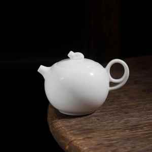 ZHENTAIYUAN | Dehua White Porcelain Gongfu Tea Pot with Ball Filter