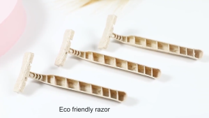 Eco-Friendly Reusable Wheat Straw Underarm Face Razor 100% Biodegradable Compostable Sustainable Natural Plant-Based