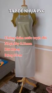 Tạp Dề Nhựa PVC Chống Thấm Nước Đa Năng - 10 Cái. Màu Trắng Trong Phong Cách Hiện Đại Dùng Trong Bếp & Phòng Ăn
