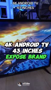 EXPOSE 43 inches Smart TV 4K Flat Screen Smart TV Android 32 inches Bluetooth Google Smart TV Digital Televisions