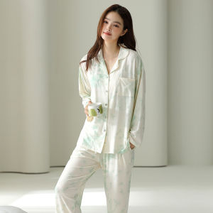 MiiOW | Womens Long Sleeve Sleepwear Set Comfortable Breathable Loose Soft Lyocell Cotton Home Clothes New 2025 MiiOW Cat Person