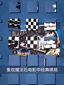 Harry Potter Themed Hogwarts Wizard Chess Magic Board Assembly Toy