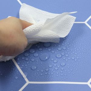 Waterproof floor sticker for bathroom thickened and non-slip bedroom kitchen self adhesive oil-proof floor wallpaper