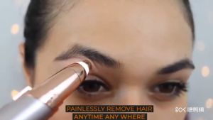 Alat Cukur Alis Elektrik Tanpa Kabel - Eyebrow Trimmer Portable + Kabel Data