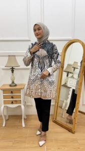 Bisa COD - Baju Batik Wanita Termurah - Atasan Wanita Tunik Batik - Batik Seragam Kantor - Batik IFA