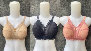 Bra wanita renda busa tipis tanpa kawat bh cantik