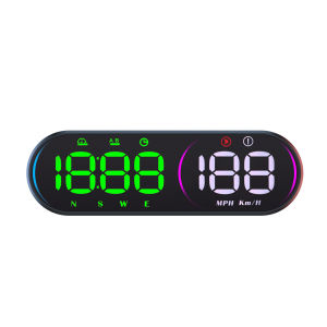 HUD GPS Car Digital Speedometer Head Up Display Universal Color Overspeed Alarm Smart Meter For All Cars Electronic Accessories