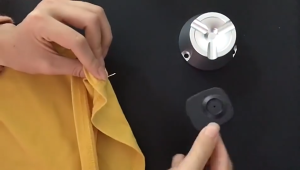 Combo phụ kiện chống trộm RF King Caravat Quần áo Phụ Kiện gắn quần áo đinh từ và chíp màu đen