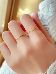Colorfast Titanium Steel Stackable Pinky Ring 0.5mm