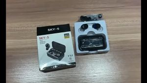 หูฟังบลูทูธ TWS SKY-5 หูฟังบลูทูธไร้สาย เสียงชัด HD มีไมโครโฟน ระบบสัมผัส TWS Wireless Bluetooth V5.2+EDR รองรับทุกรุ่น