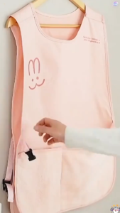 Beauty Stain-Resistant Waterproof Breathable Sleeveless Style Kitchen Apron with Wipeable Hands