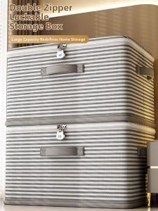 MIVOFIVO | Lockable Foldable Storage Box with Password
