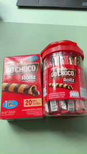 BÁNH QUẾ SOCOLA GO CHOCO ROLLZ HỘP 250G (20 THANH)
