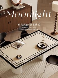 Leather Dining Table Mat Waterproof Oilproof Heat Resistant Living Room Coffee Table TV Cabinet Tablecloth Simple Modern Style