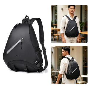 MENSPE Outdoor Backpack Chest Bag Men Women Multifunctional Hiking Bag Waterproof Crossbody Bow Bag Leisure Travel Shoulder Bag Backpack Lightweight Sports Fitness Bag Casual Camping Bag