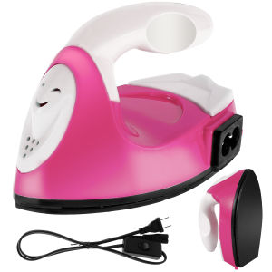 Bàn Ủi Mini Kèm Miếng Cách Nhiệt Silicon Bàn Ủi Điện Cầm Tay Nhỏ Gọn Dùng Cho Quần Áo Dụng Cụ Ép Nhiệt Tiện Dụng