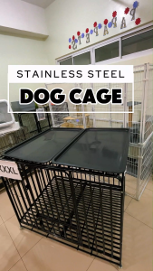 Greenpets Square Tube Dog Cage Heavy Duty Safe Durable with Secure Lock Design Spacious Comfortable Easy to Move Easy to Clean Removable Tray